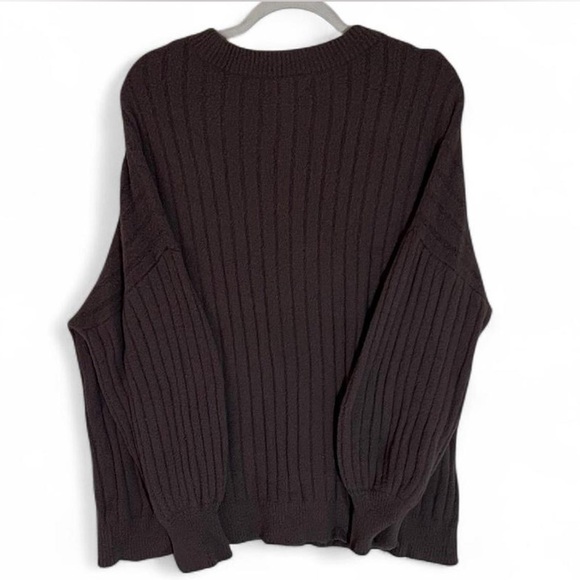 Aerie Ribbed Brown Women’s Sweater - Picture 3 of 3